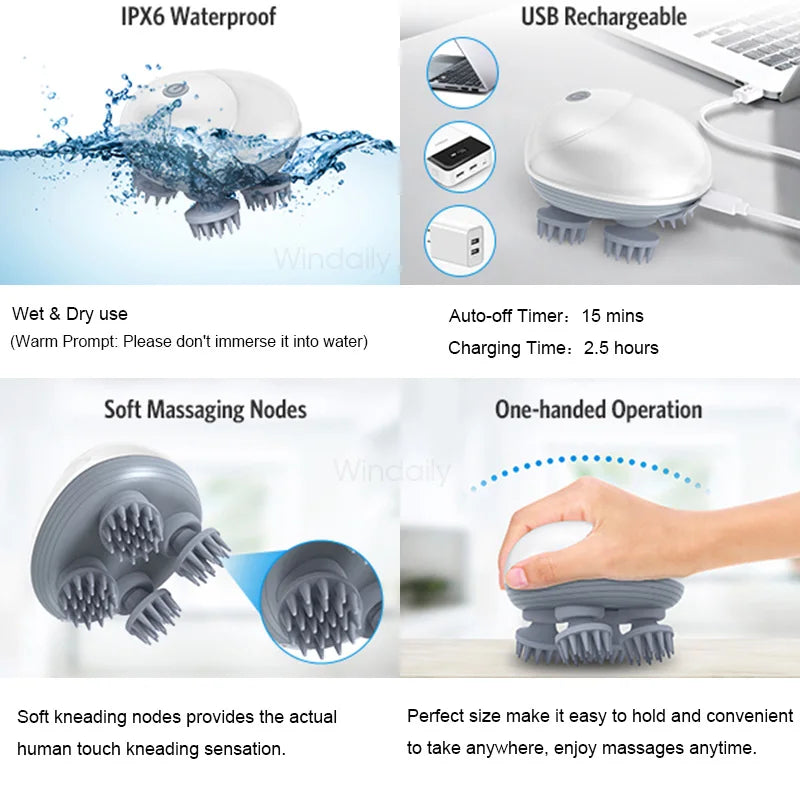 3D Electric Scalp Massager